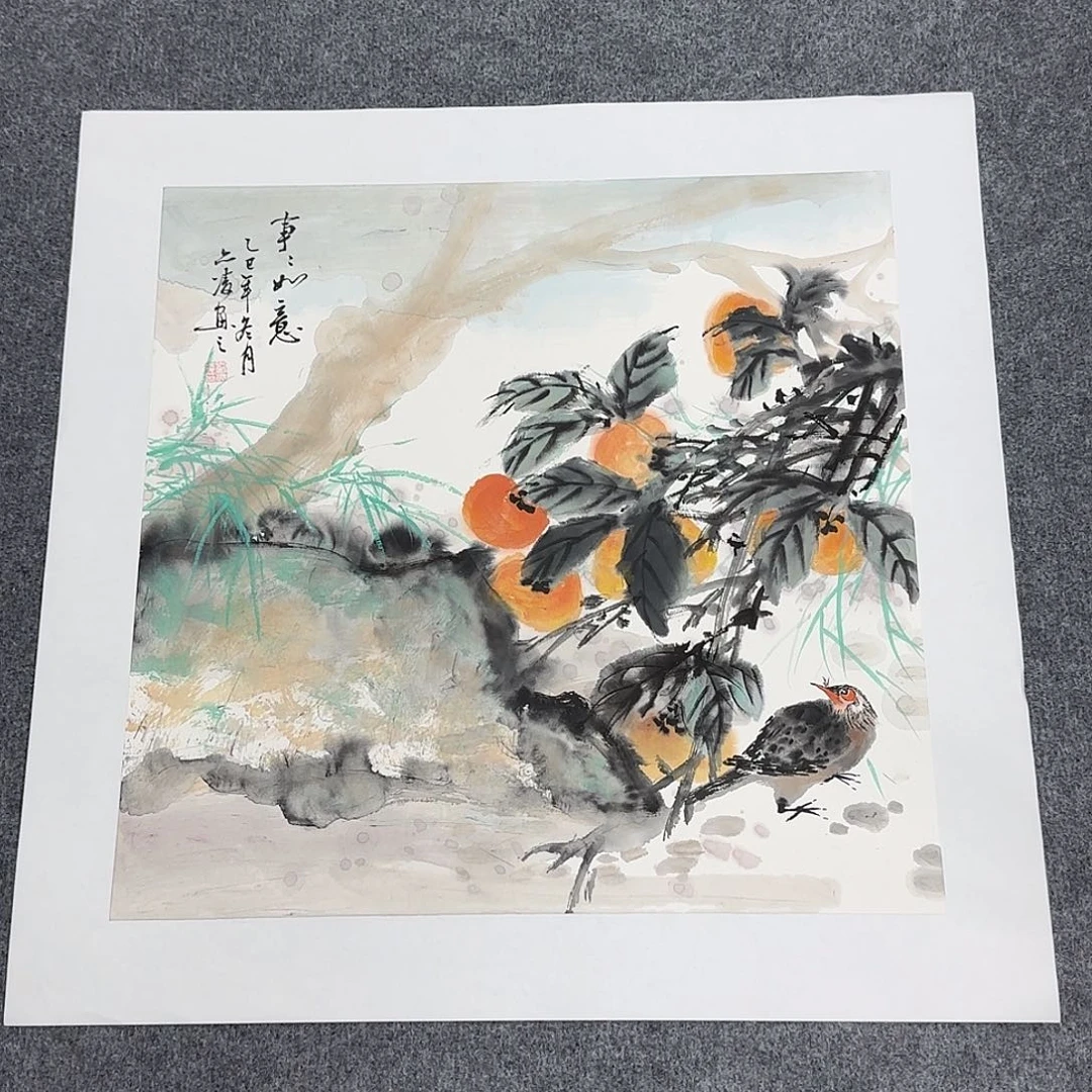 国画50*50纯手绘刘亦凌