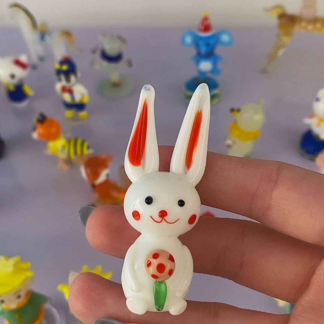 手工艺品琉璃小兔