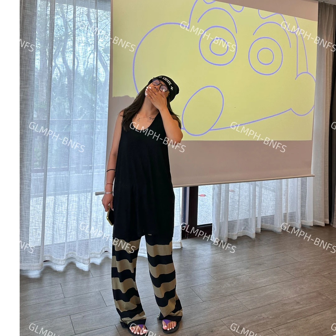 GLMPH-BNFS【亚麻背心】简约纯色亚麻宽松圆领百搭背心-512