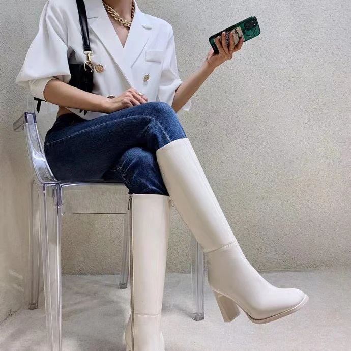 29511秋冬新款时尚百搭高跟长靴