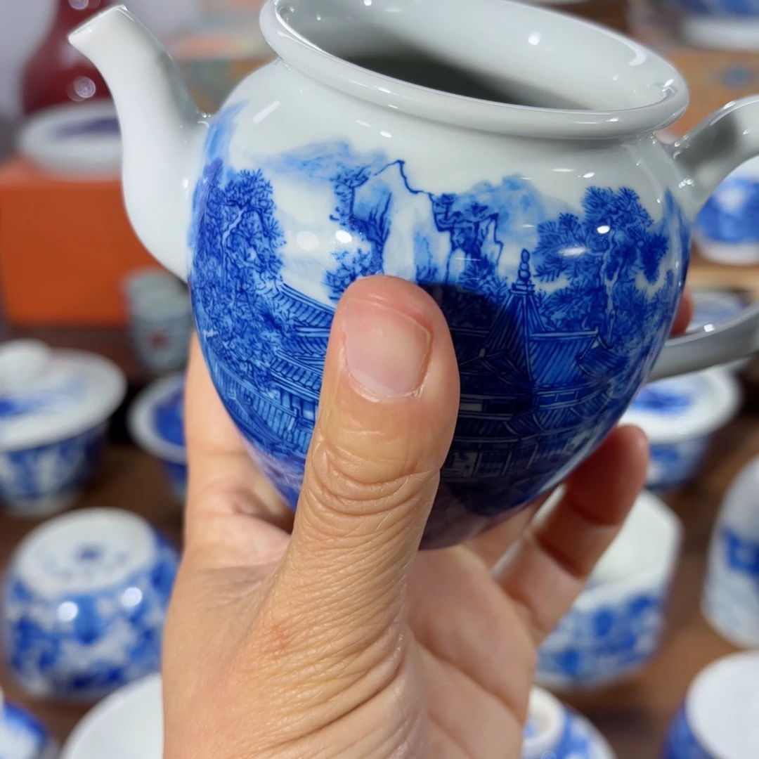 杯晚**凉全手工全手绘陶瓷