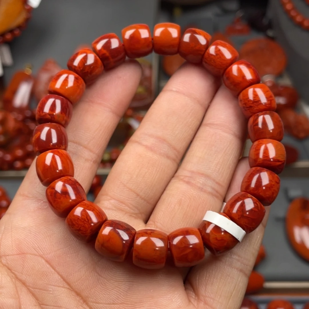【闪购商品】南红玛瑙珠宝奇石未镶嵌单圈10