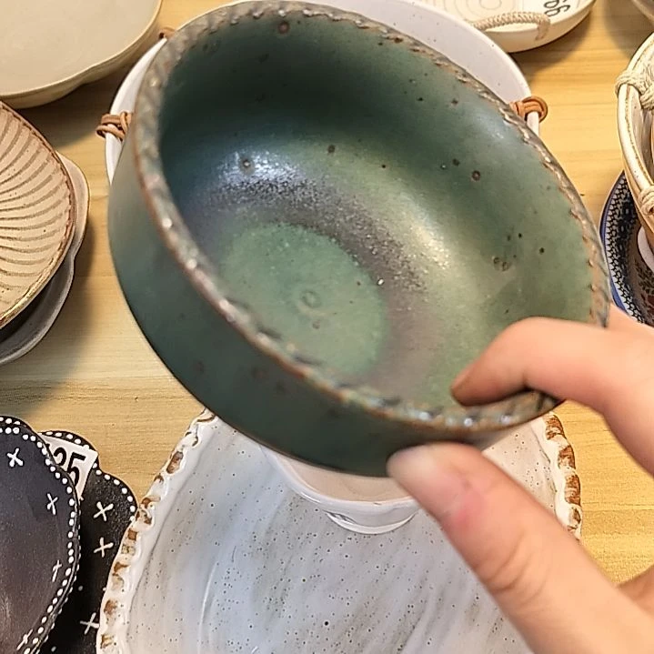 瓷片正品粗陶米饭碗一个