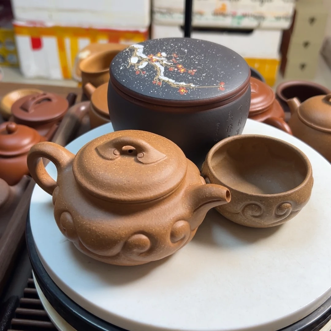 紫砂茶壶月**1老段泥如意仿古200