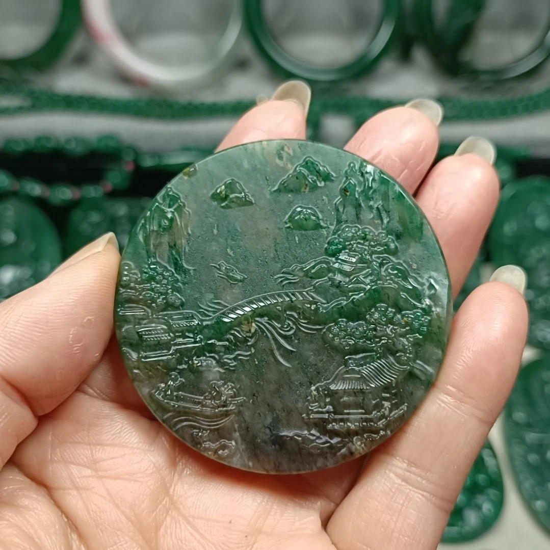 独山玉挂件未镶嵌本**初