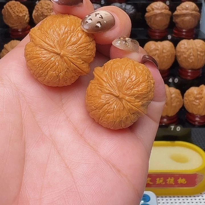 文玩核桃把件小金豆豆29尺…………02