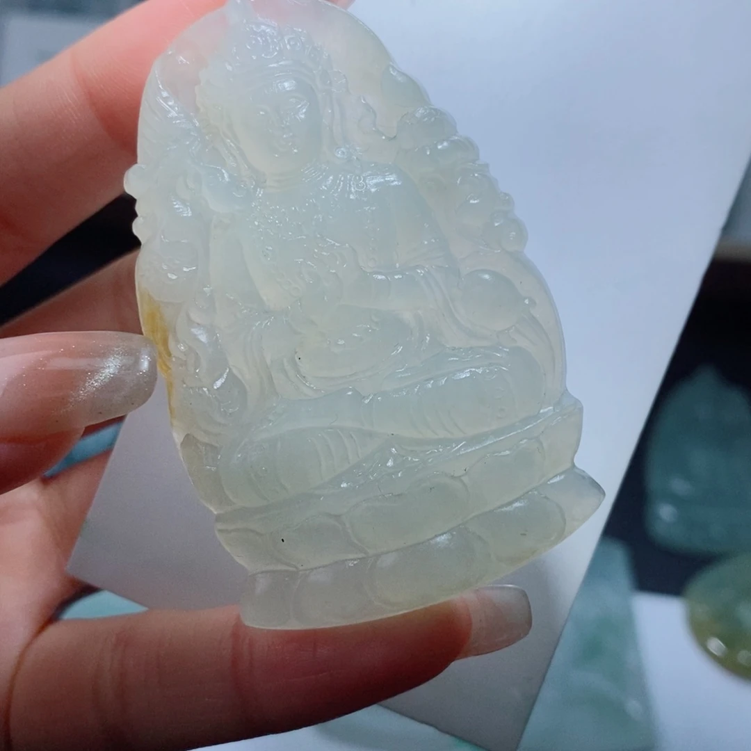 定制翡翠未镶嵌定制吊坠