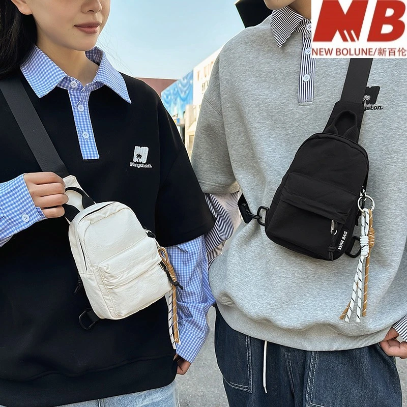 新百伦【万达撤柜】迷你胸包女休闲单肩包运动骑行斜挎包大学生通