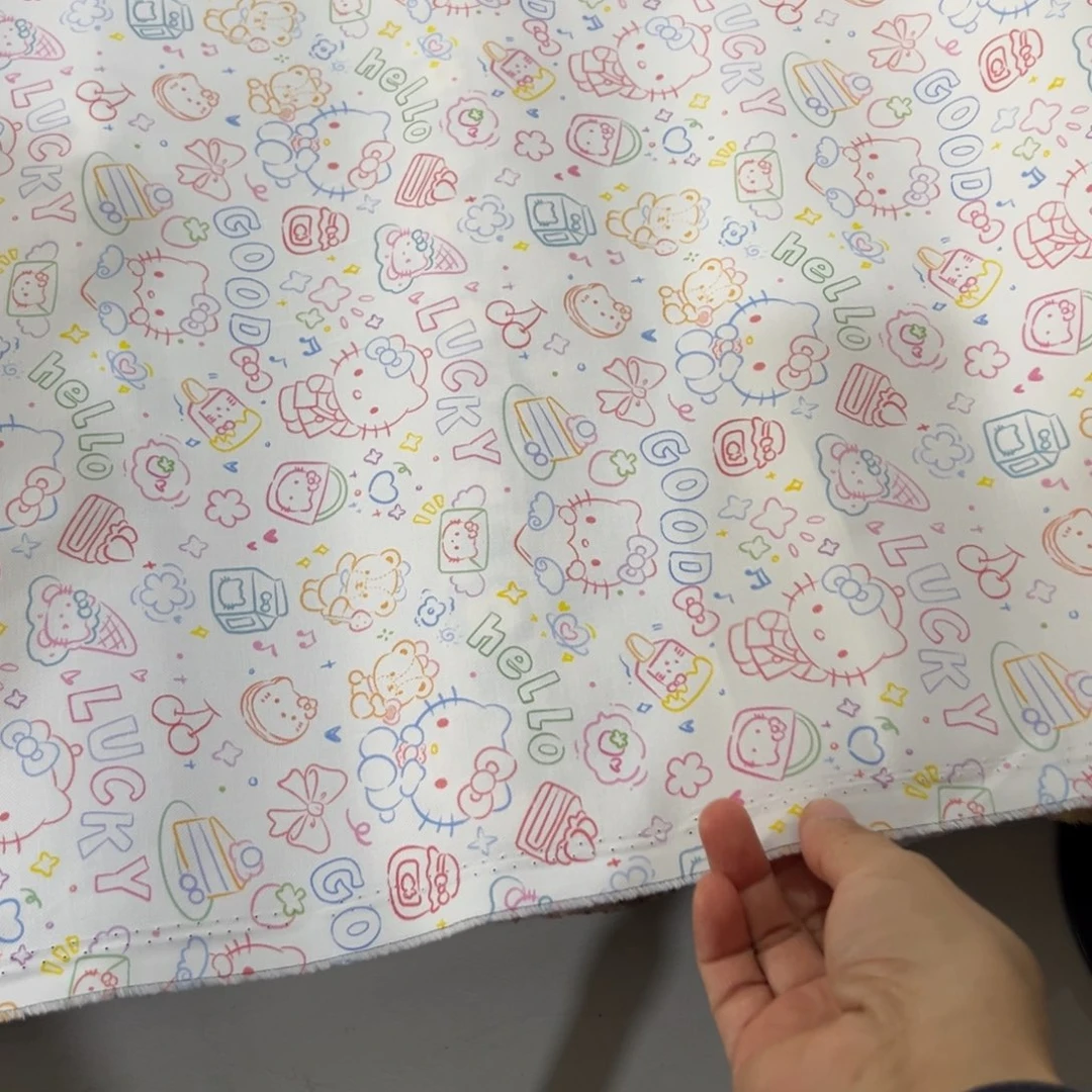 棉一米价纯棉微弹提花细帆布1.4米宽果子c