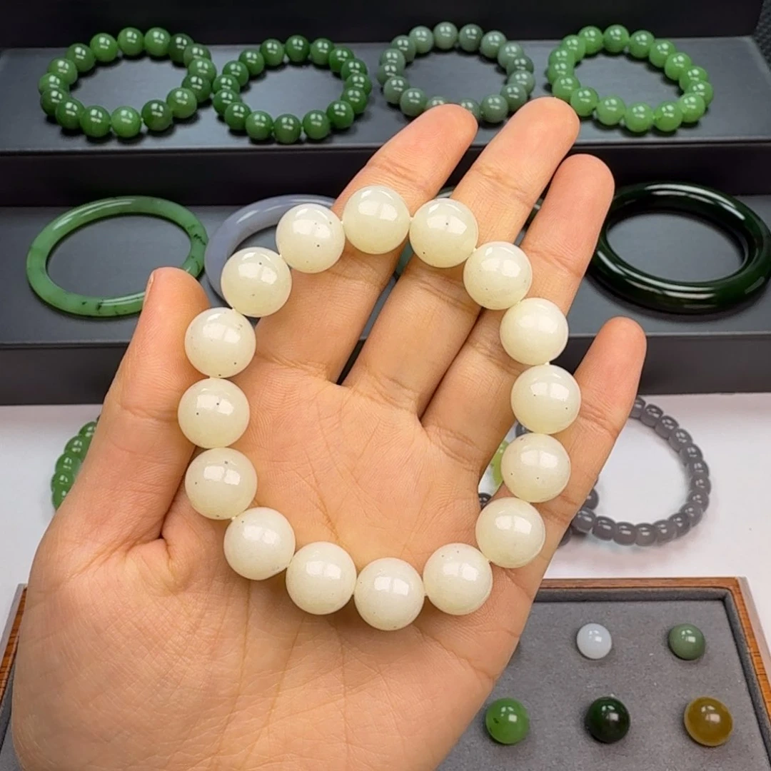 和田玉手串未镶嵌