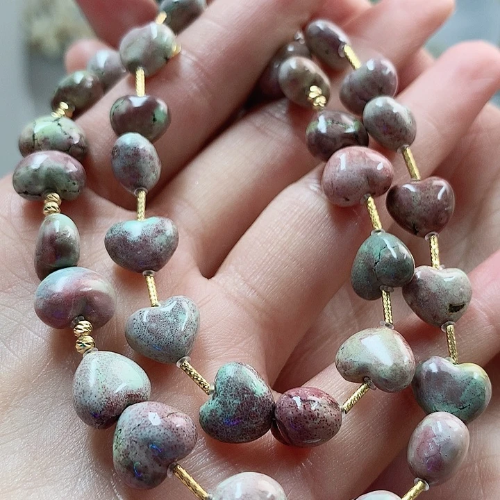 18K金镶嵌绿松石珠宝奇石