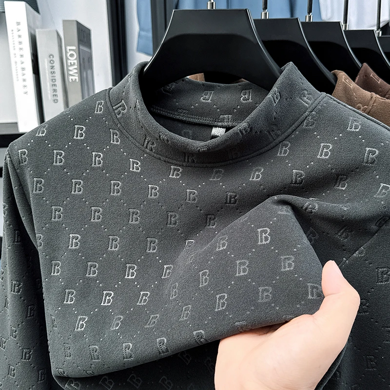 【字母B图案】男士双面德绒卫衣，3D立体压花，柔软亲肤不扎不痒
