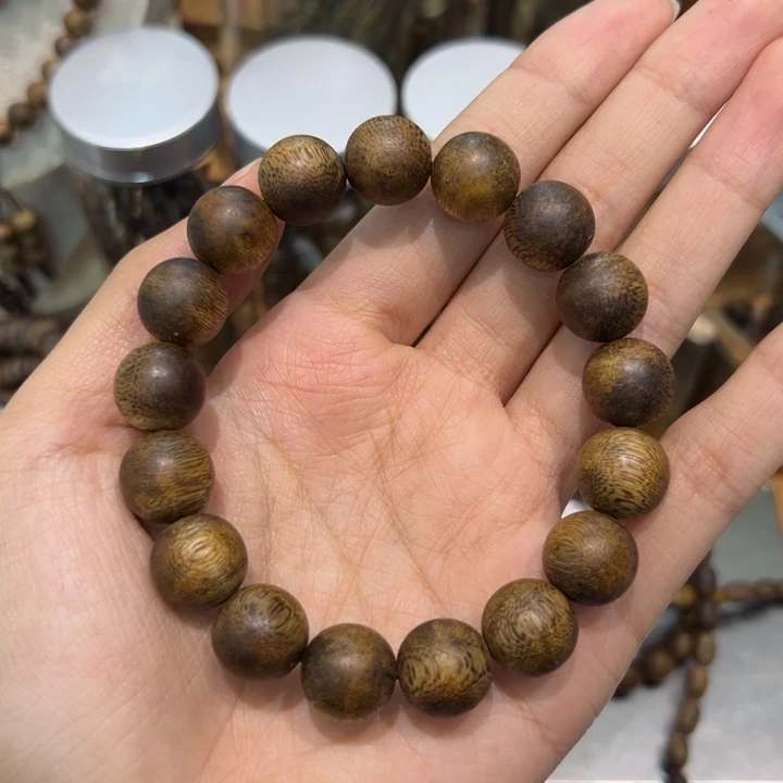 冰***芦沉香碎屑沉香1.3圆珠