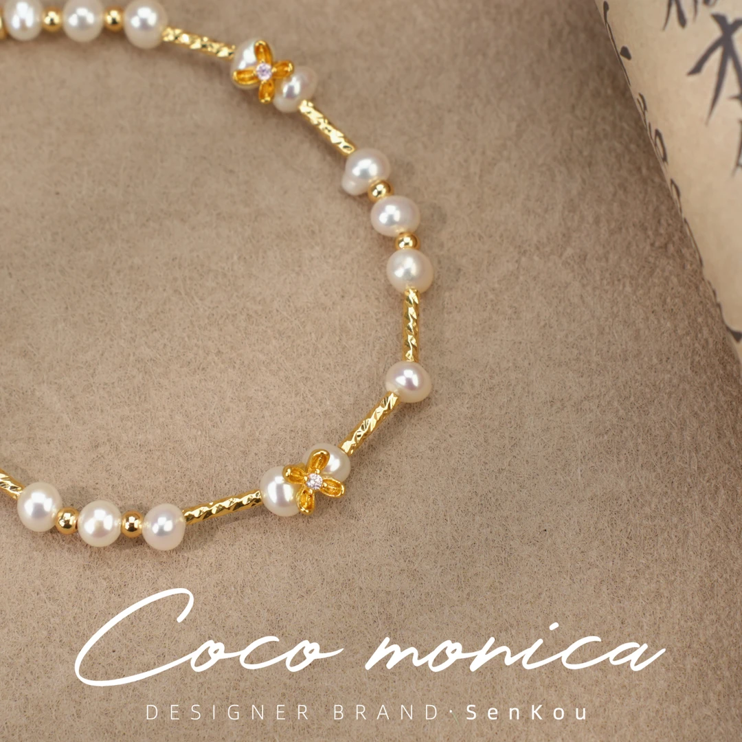 【小霞珠宝】桃花酿手链珍珠气质轻奢百搭满天星小众复古 AS547