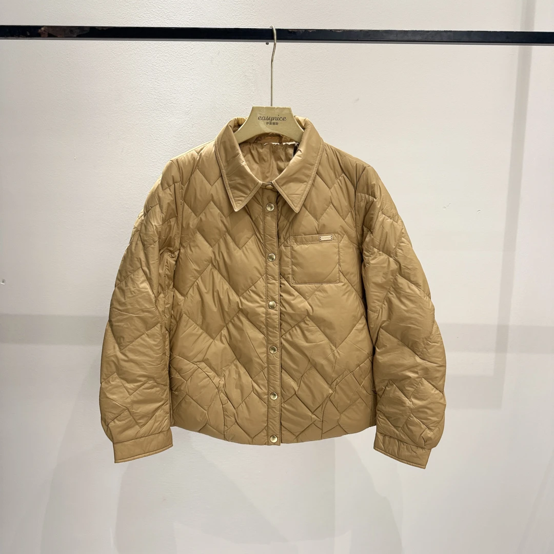 【麦丝】休闲时尚百搭宽松显瘦立领轻薄款羽绒服外套 JH-3999