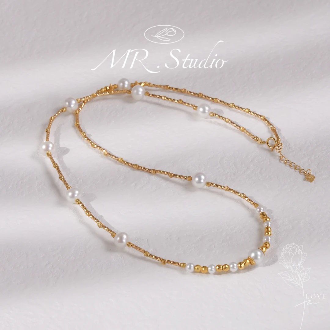 木润【珍珠手链三圈】天然淡水珍珠三圈手链