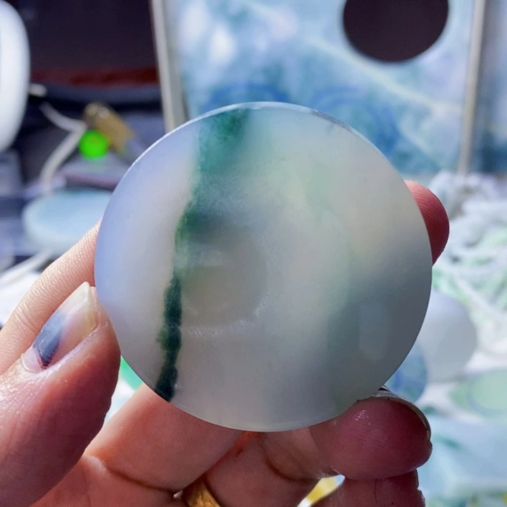 未镶嵌定制翡翠牌子挂件料