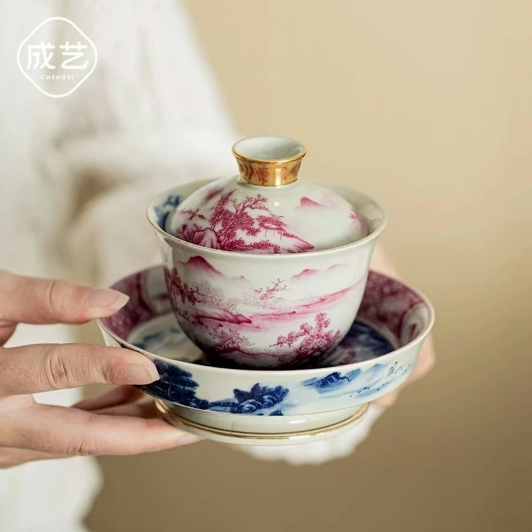 A217-三才盖碗陶瓷功夫茶器