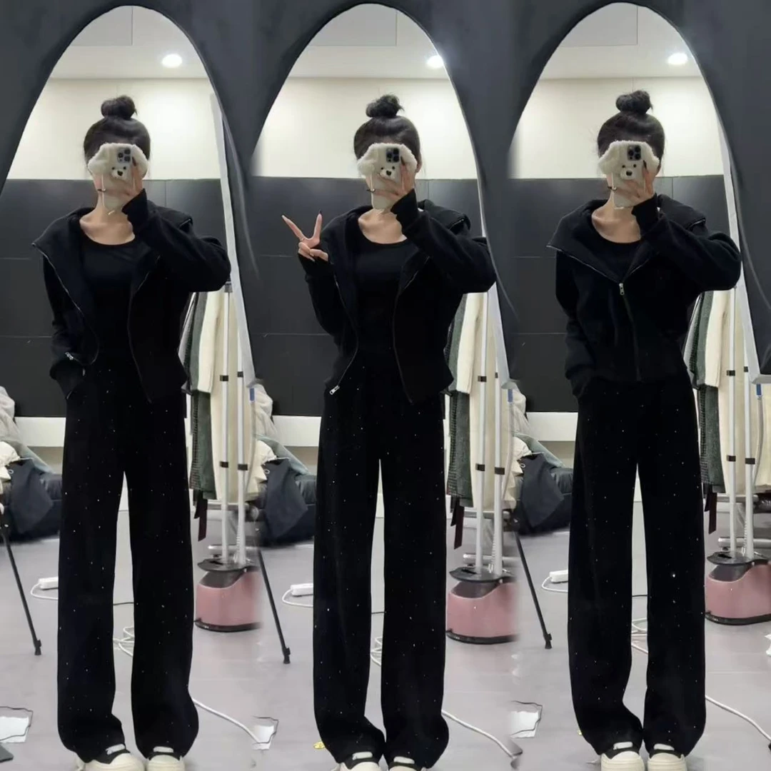 【欣悦高个子】850g重工宝宝绒烫砖香蕉镰刀卫裤113cm