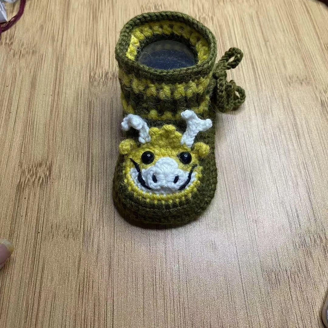 手工钩织宝宝鞋材料包#送教程#