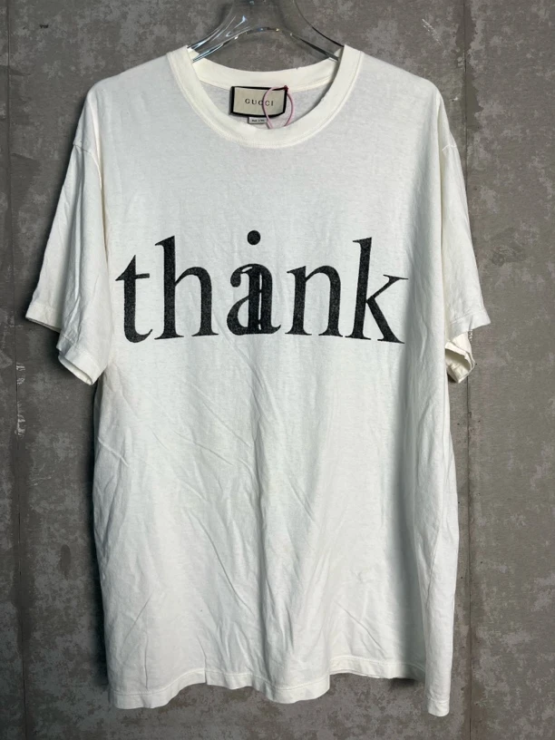 未使用 GUCCI/古驰 M*1/Gucci古驰think破洞短袖/08173