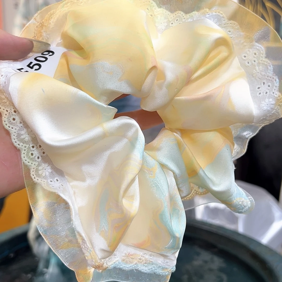 知*知509大蕾丝发圈手作