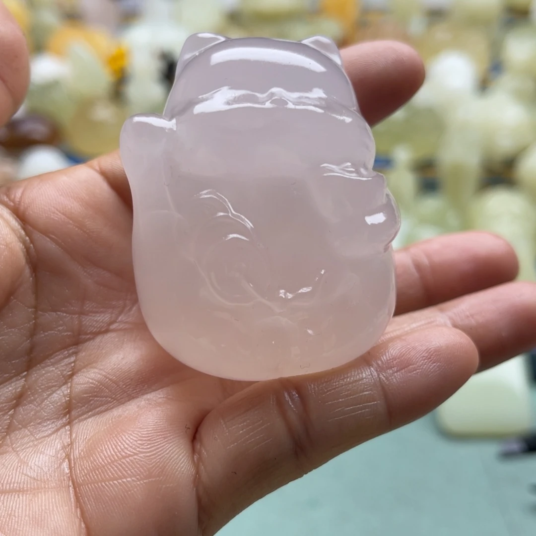 默***言玉天然桌面小摆件