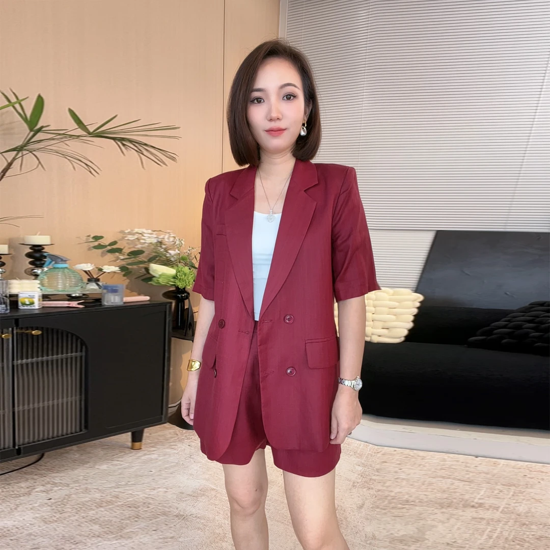 莱赛尔天丝亚麻夏季高奢百分百高级显瘦透气舒适定制西装套装599