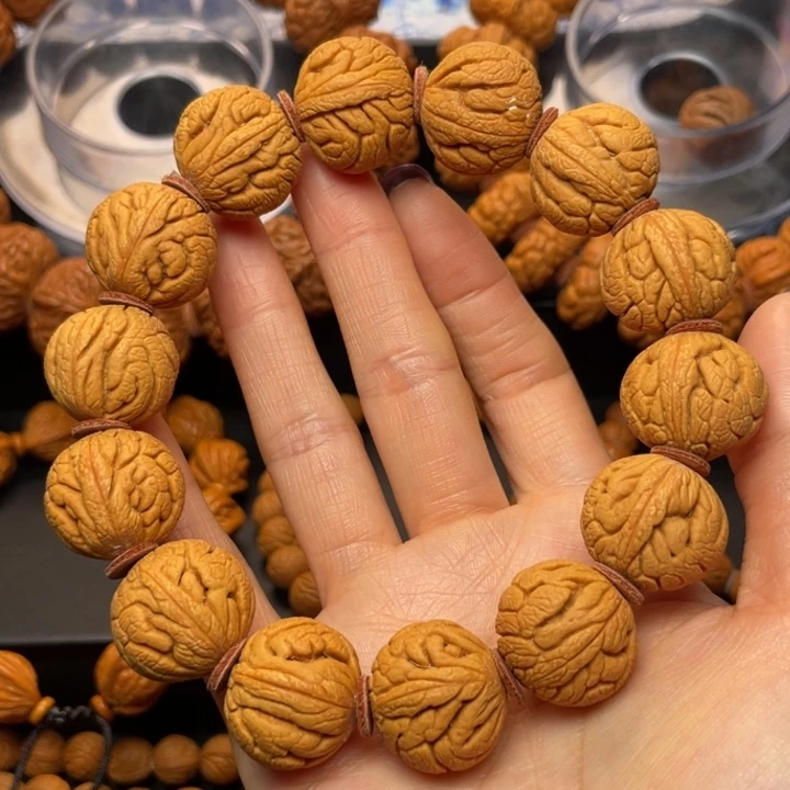 桃核手串龙纹桃核14