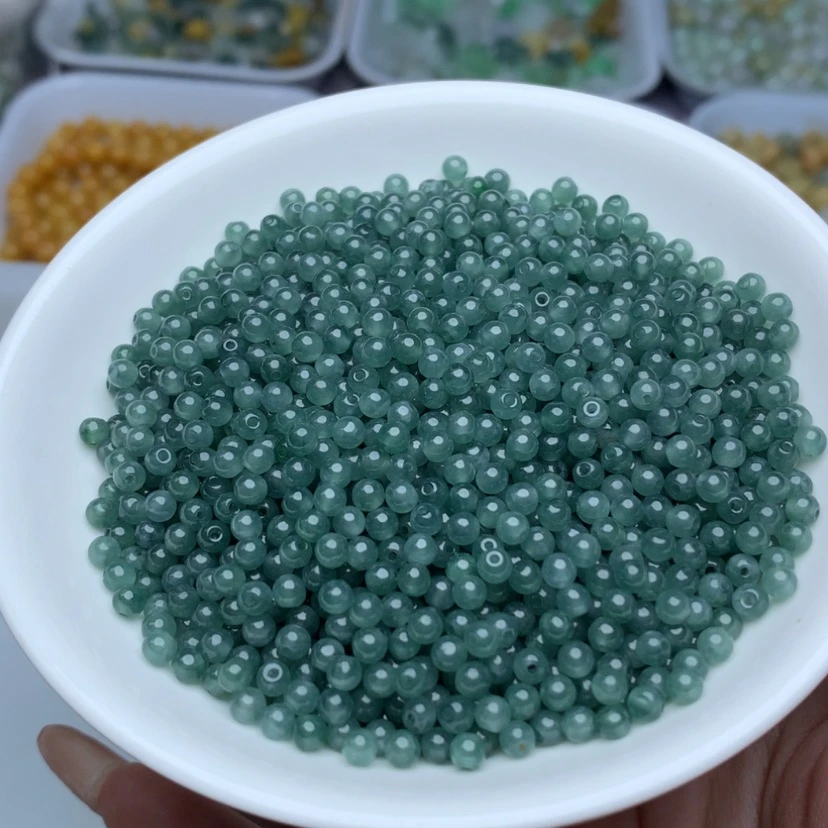 【闪购商品】翡翠手链未镶嵌卡3.5精品冰蓝水100颗