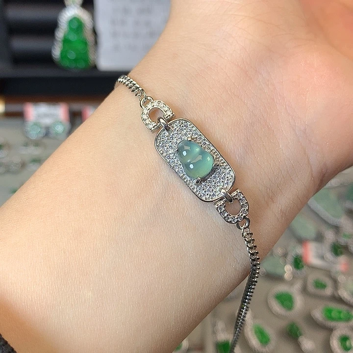 翡翠未镶嵌手链手链