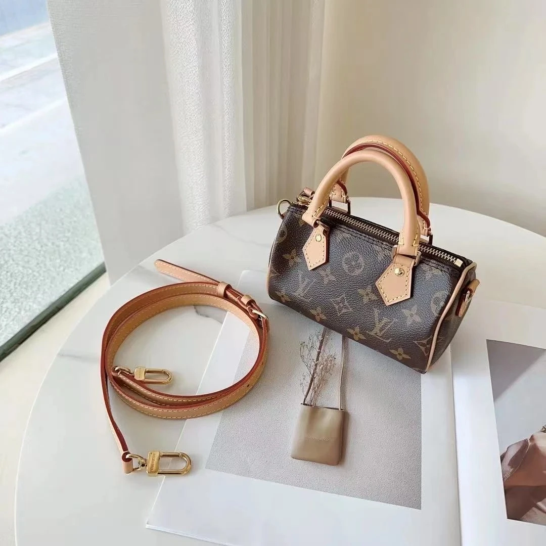 99新 LouisVuitton/路易威登 speedy nano新款老花单肩包/优品