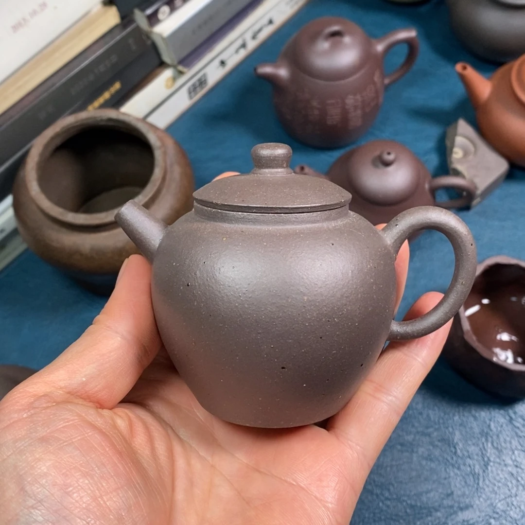 茶壶紫砂130cc全手工摹古