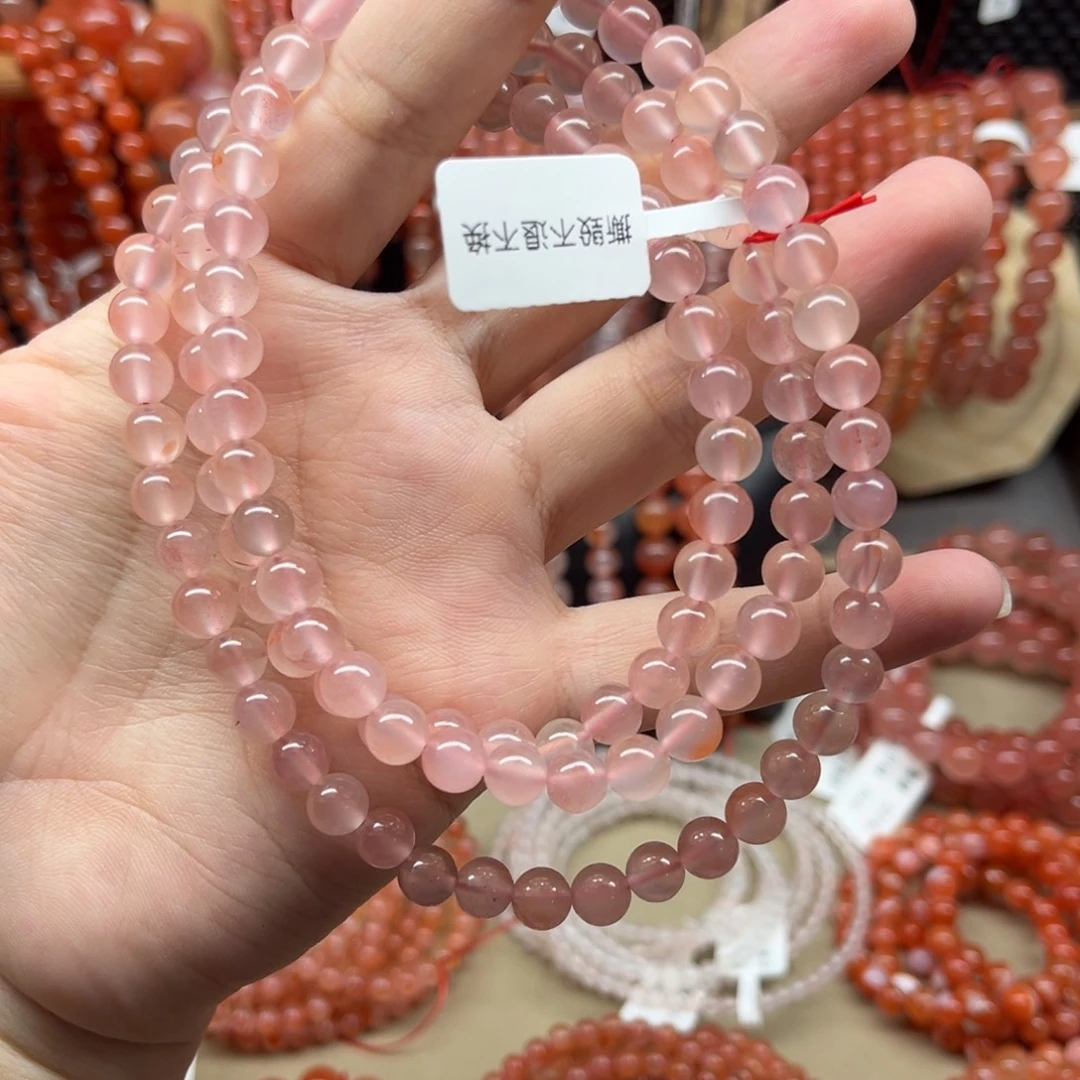 南红玛瑙未镶嵌手链