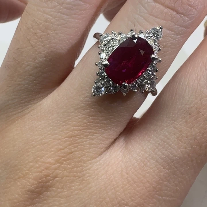 戒指未镶嵌红宝石