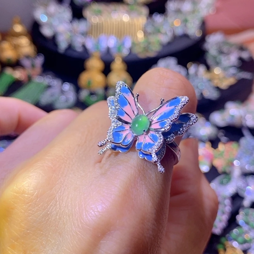 【闪购商品】翡翠挂件银S925镶嵌天然资源