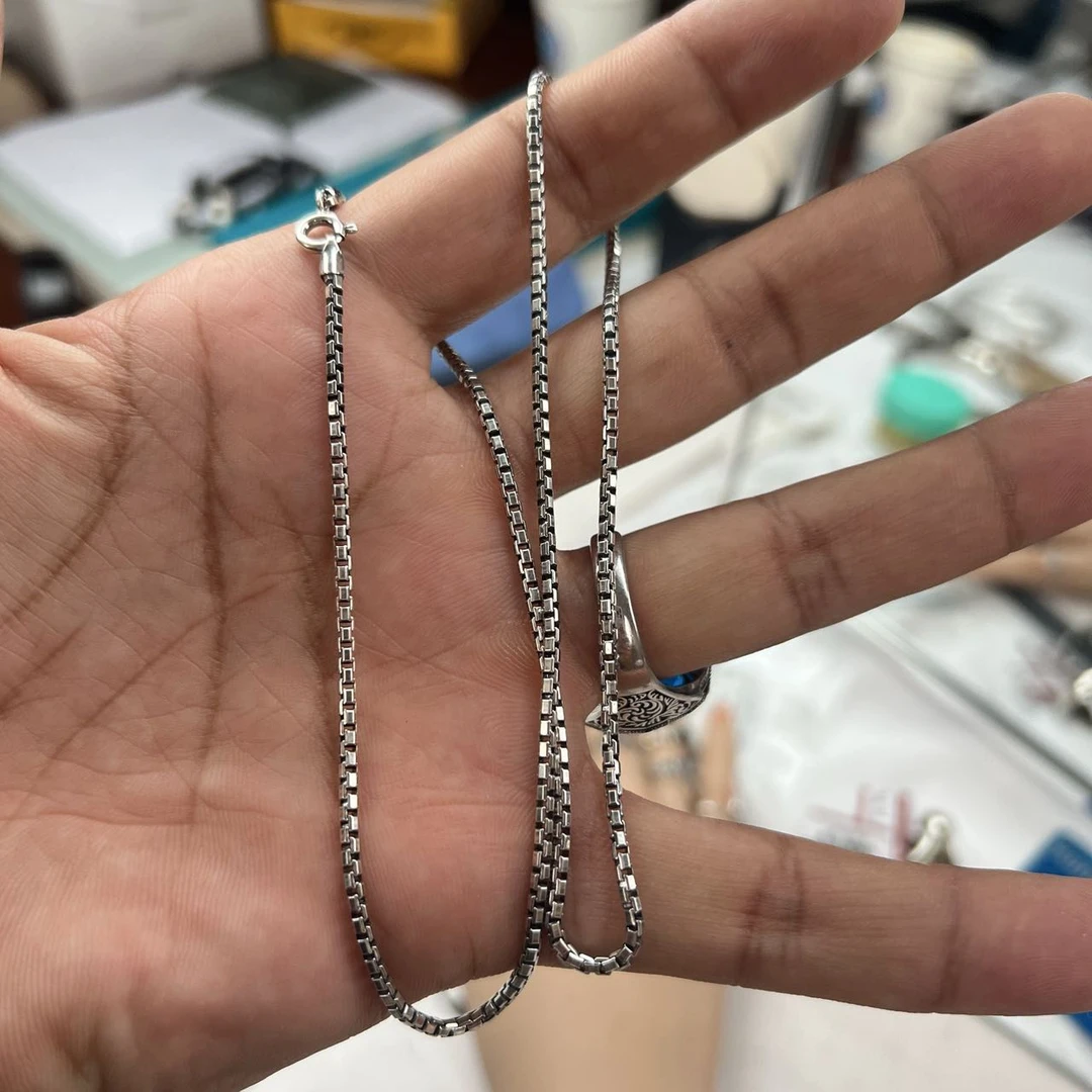 坠链均足银 爱敏纯银首饰项链