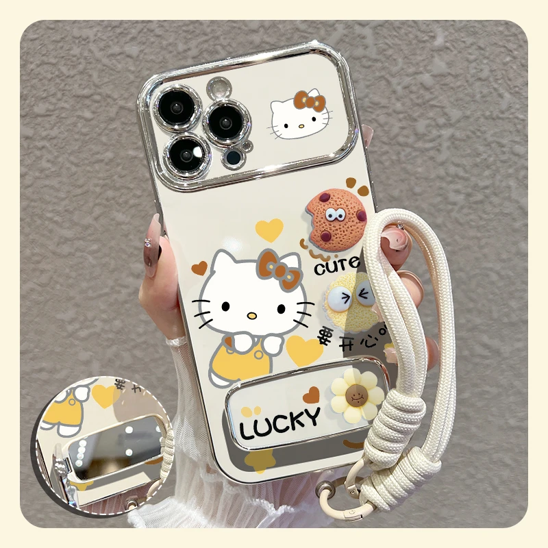 【苹果/华为/oppo/vivo/小米】适用曲奇猫咪大视窗手机壳女卡通防摔