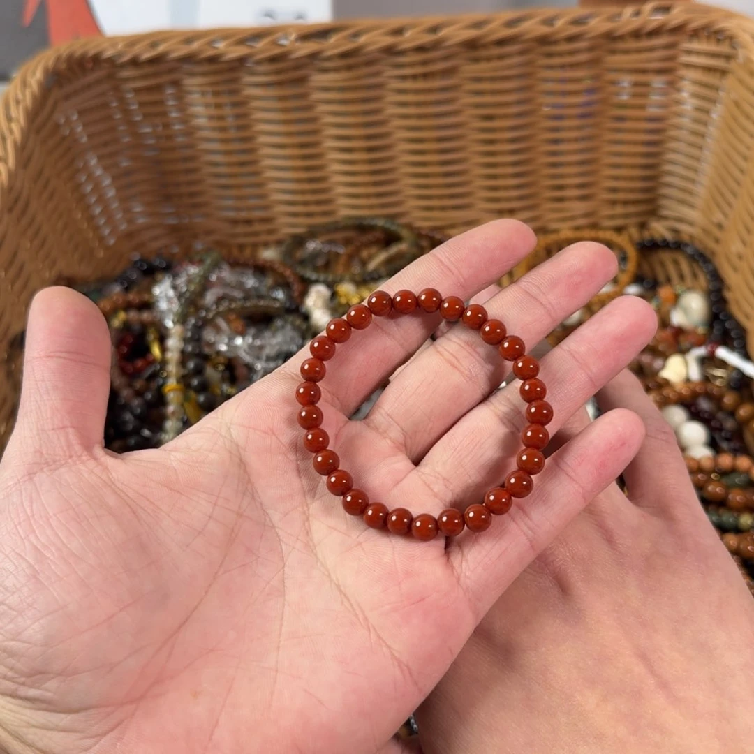 南红玛瑙手链合金