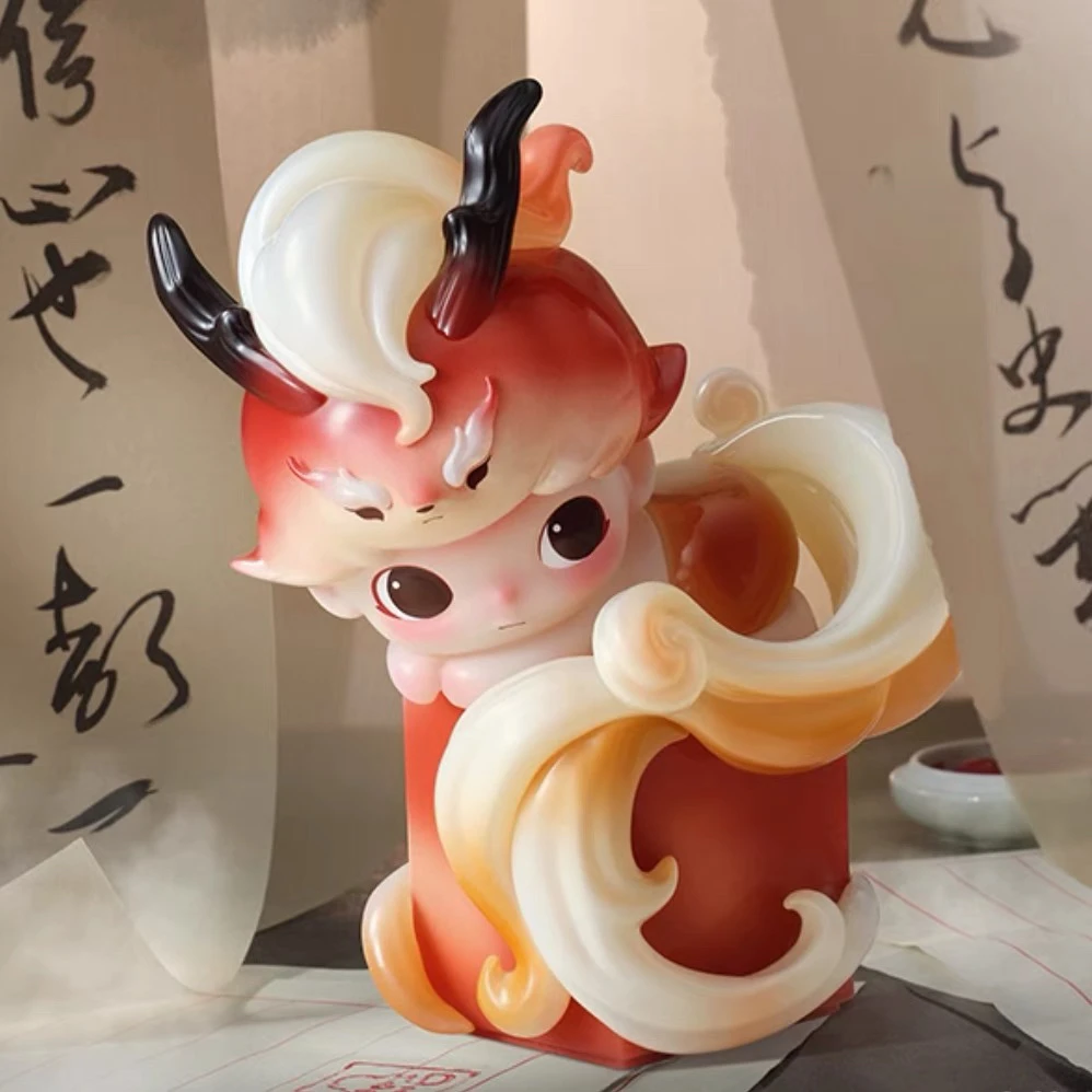 【拆盒】DIMOO一盏风月系列手办盲盒玩具潮流礼物摆件