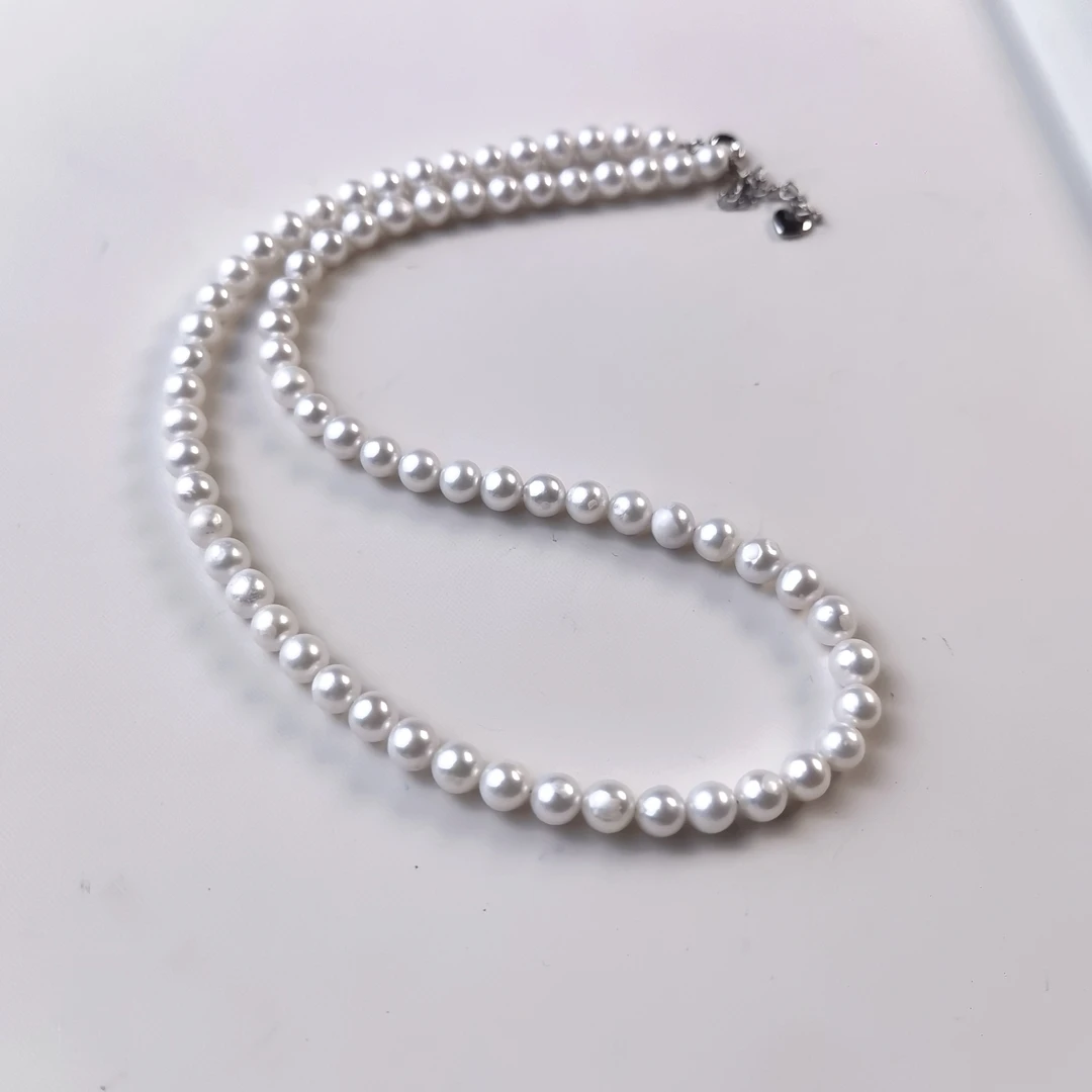 mmmm/金魅 淡水小AK珍珠5-6mm项链/精致减龄款