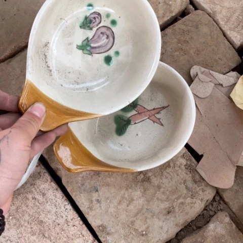 琉璃手工艺品陶瓷艺术摆件口径