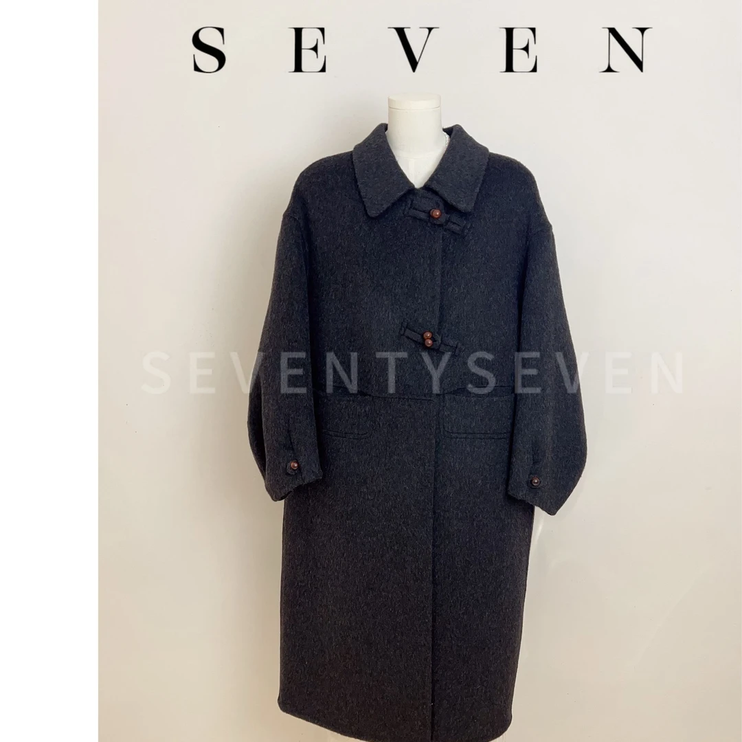 C988 韩版新款小圆扣款大衣