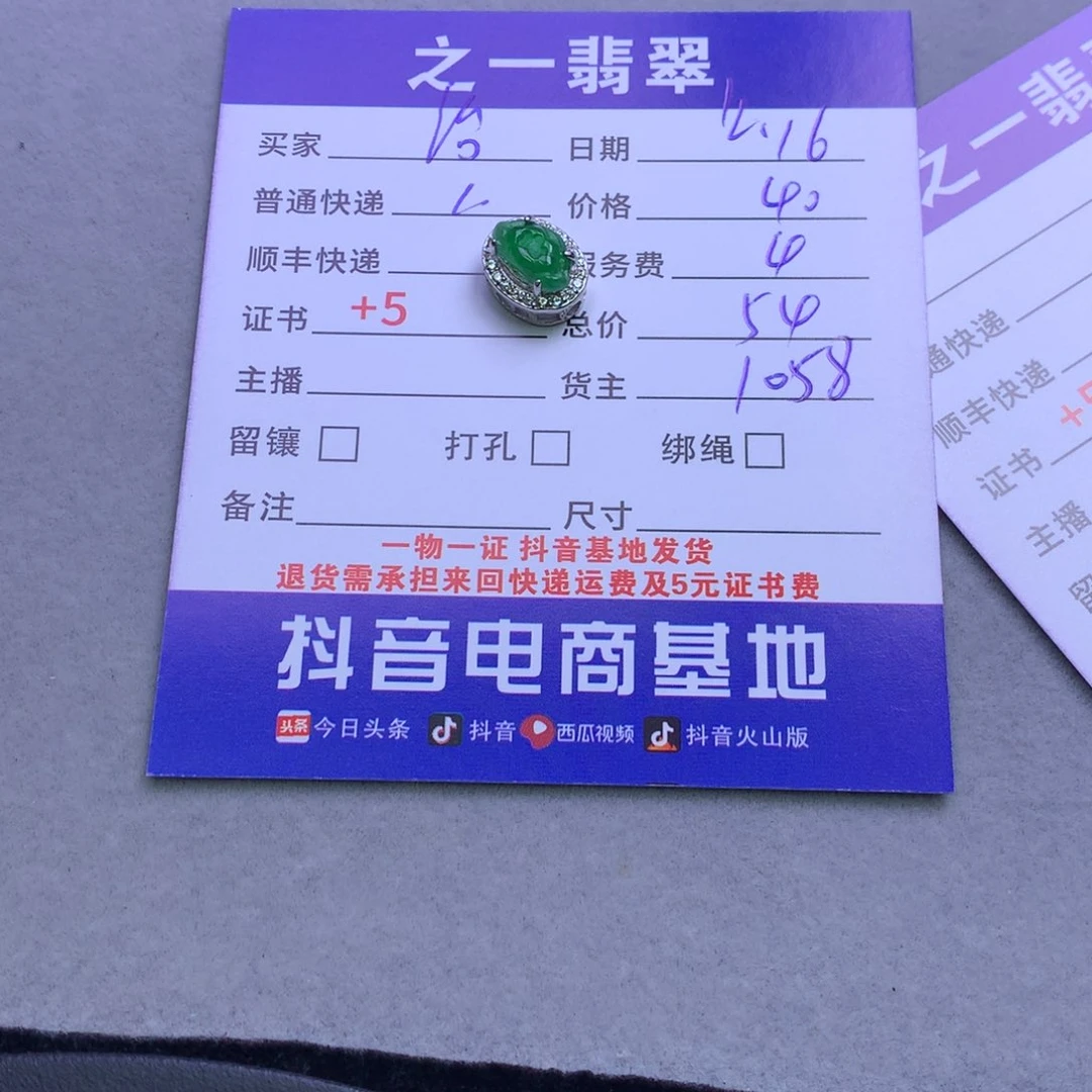 颈饰银S925镶嵌翡翠沿*诺