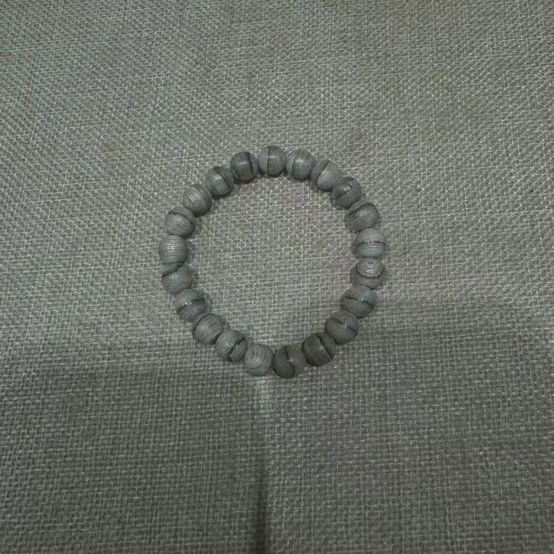 【棋星香堂】马泥捞天然沉香单圈0.9mm*21颗5克沉香文玩手串