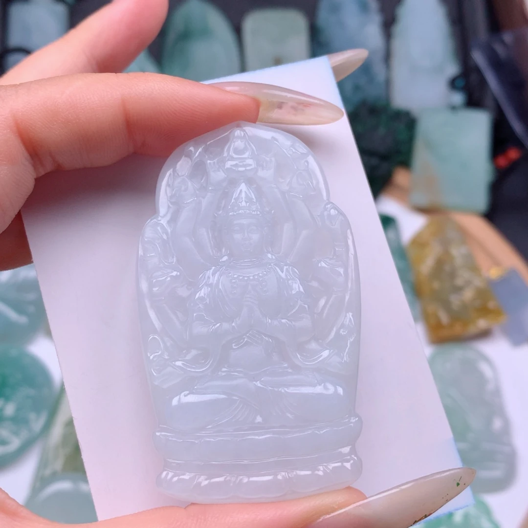 【闪购商品】翡翠颈饰未镶嵌筱*千手