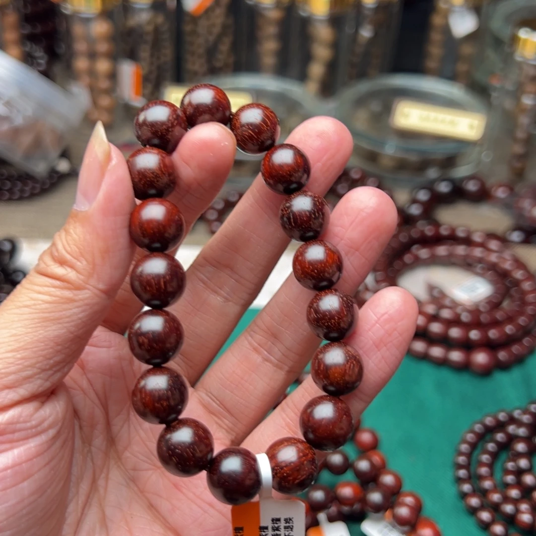 手串/手链檀香紫檀（小叶紫檀）1.2原汁原味牛毛纹