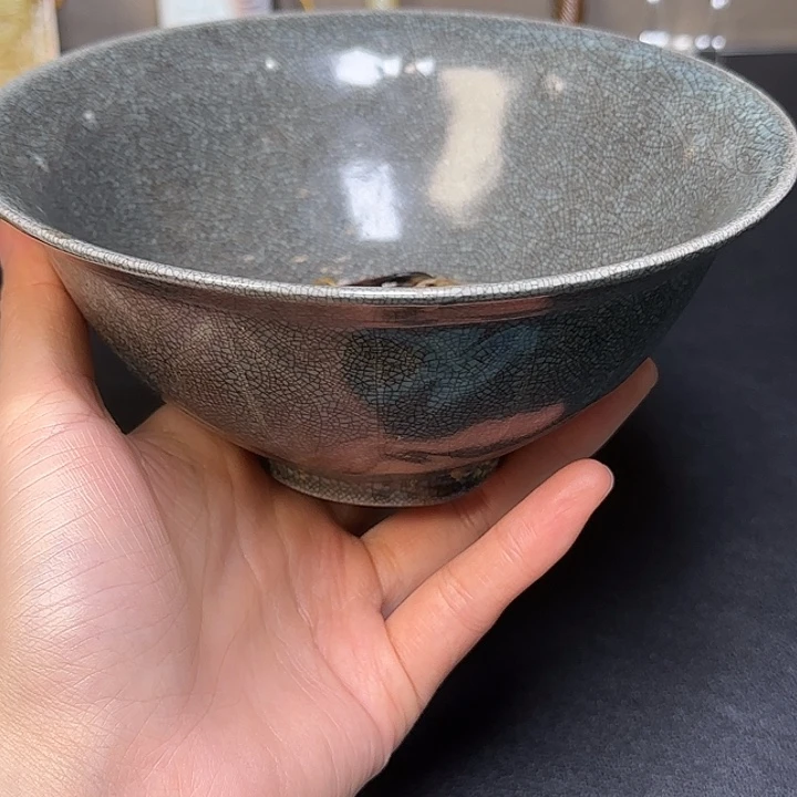 美***情摆件瓷碗手把件挂件