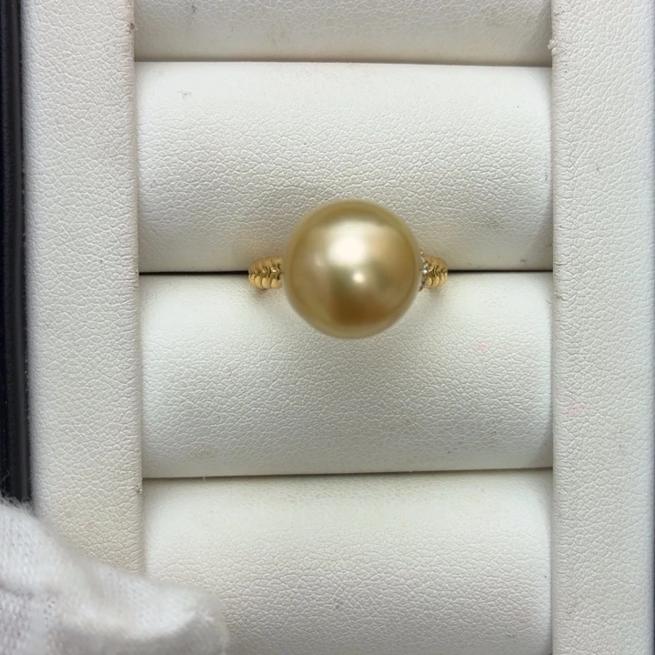 海水珍珠银S925镶嵌戒指