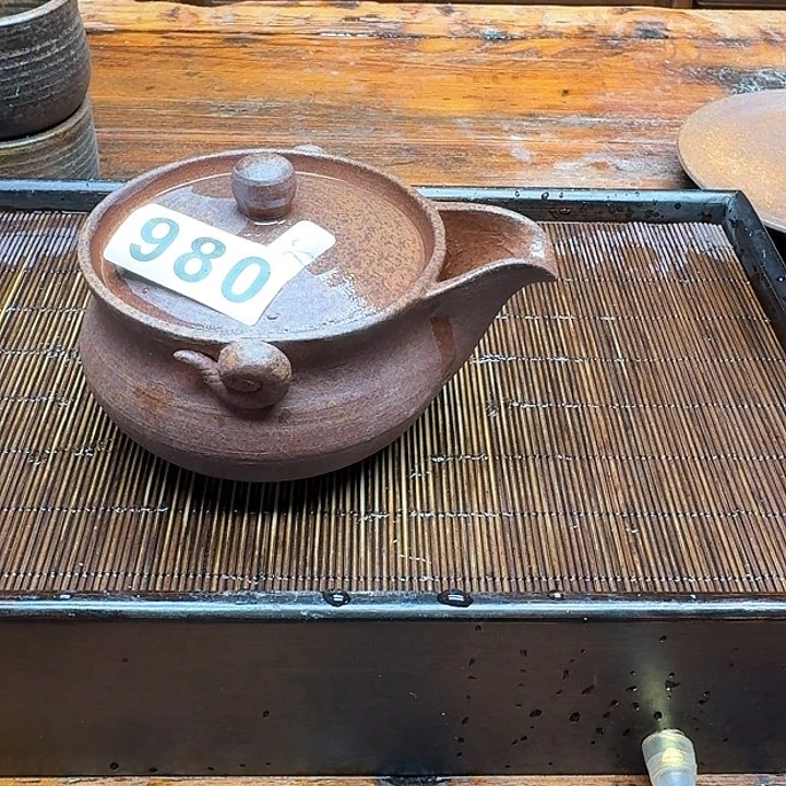 纯手工制作粗陶茶具